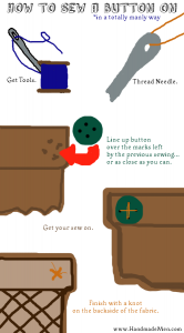 How To Sew A Button On