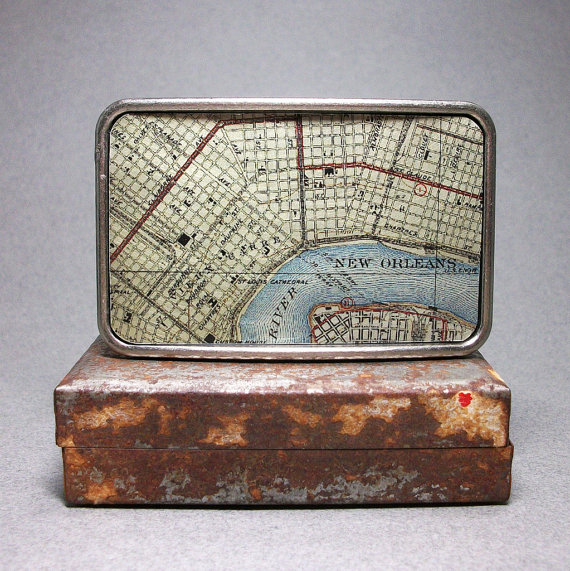 Map Belt Buckle