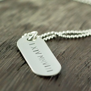 Men's Handmade Necklace Stamped