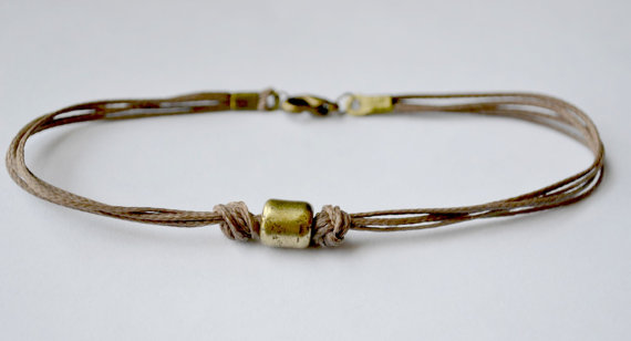 Mens Handmade Ankle Bracelet