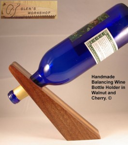 handmade Wood Wine Bottle Holder