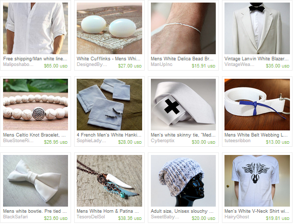 Mens White Winter Treasury