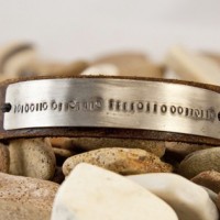 Giveaway! Men’s Stamped Leather Bracelet