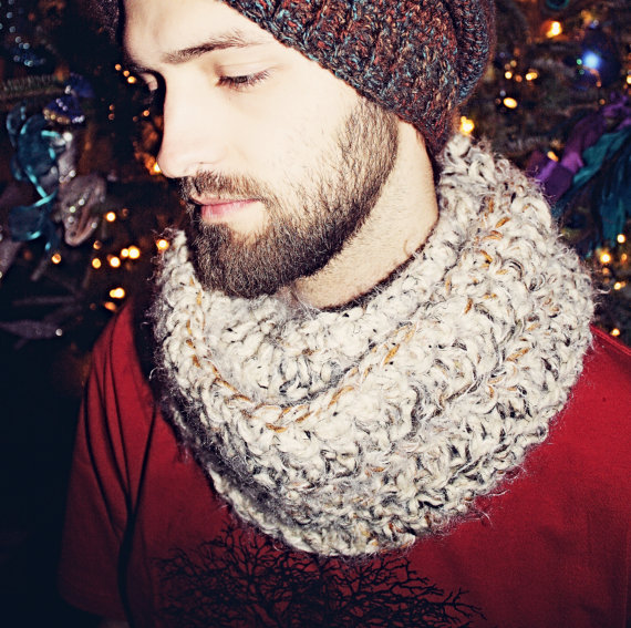 Mens Handmade Cowl - Golden Hands Design