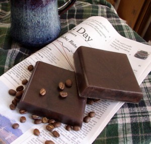 Men's Coffee Soap - Sweet Pea In WInter