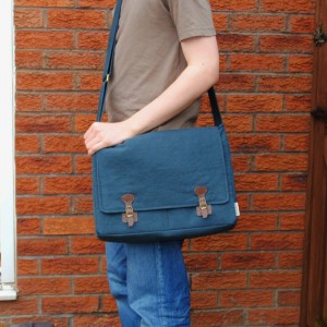 hemp mens handmade messenger bag