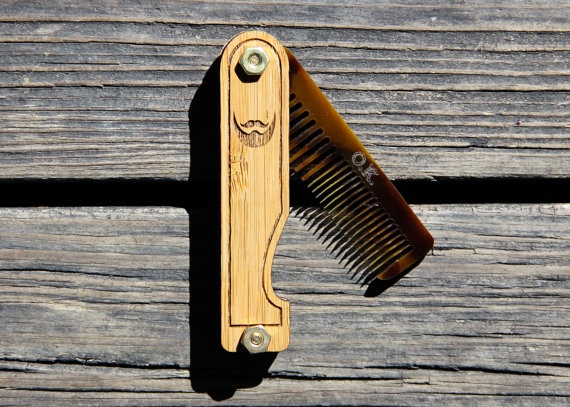 Men's Handmade Folding Beard Comb