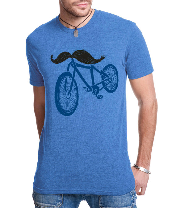 Bicycle Shirt, Mens Vintage Bike Shirt,